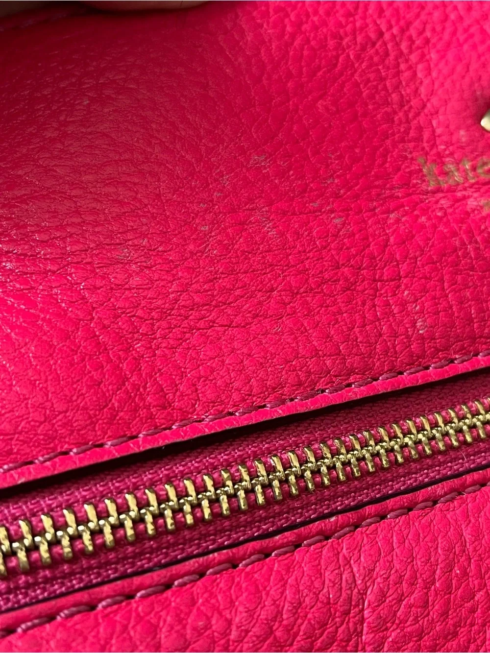 Kate Spade New York Pink Leather Cobble Hill Ellen Cross Body Purse Bag *FLAW